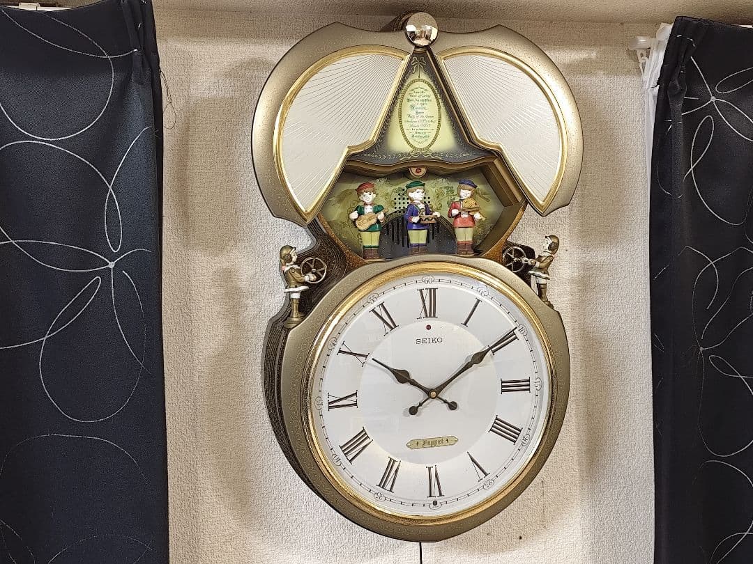 セイコー パペット RE515B Puppet からくり時計 メロディ 動作品