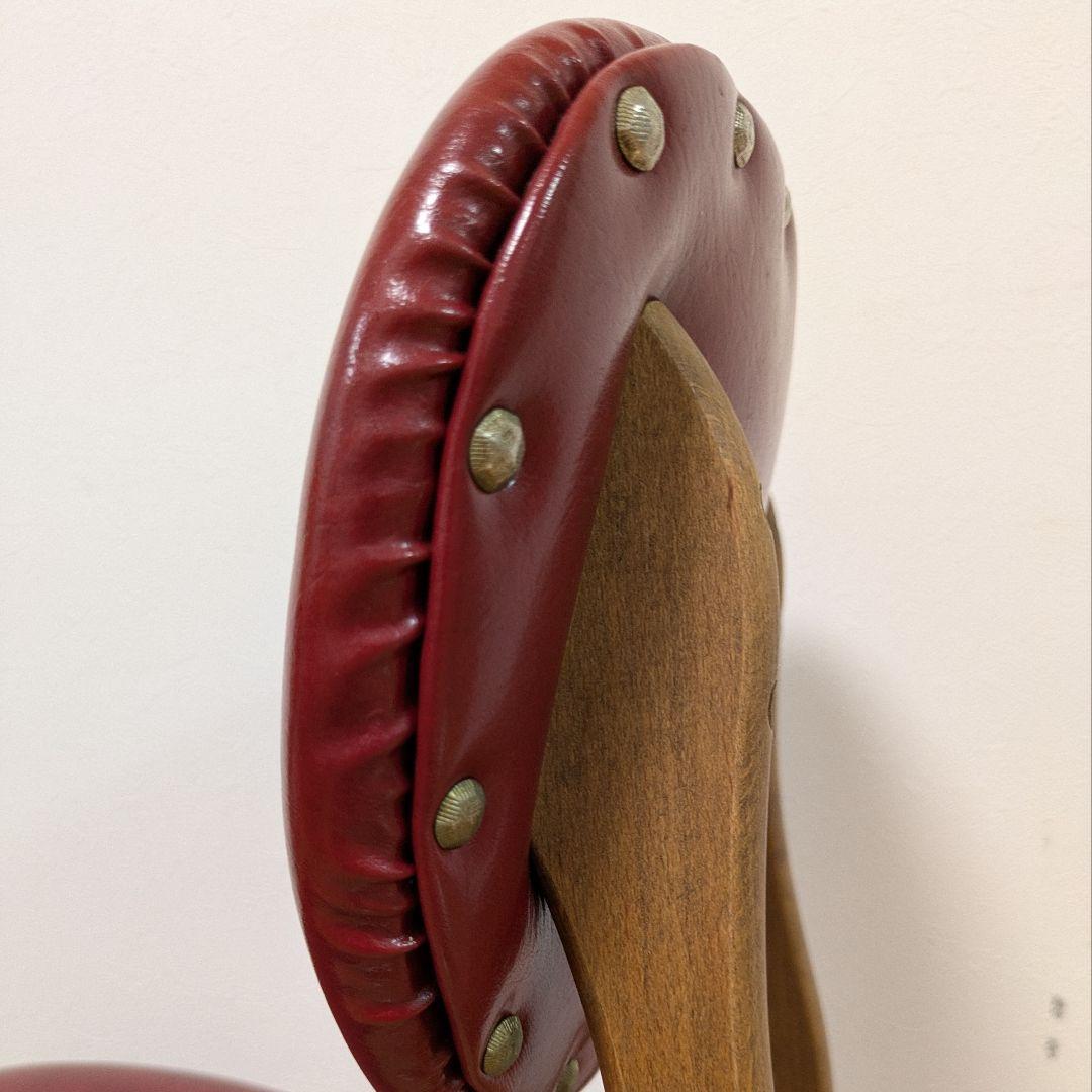 ダイニングチェア Pin Chair 鋲打ちレッドPin-RDレトロ北欧