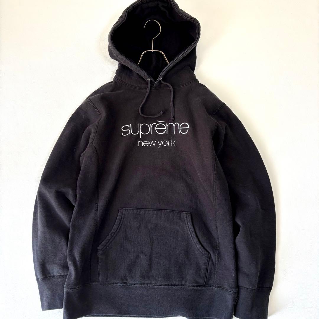 【17ss】シュプリーム Classic logo foodie パーカー M