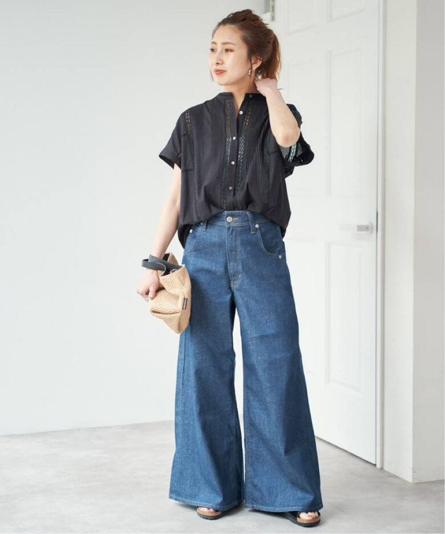 ケミカルレースフレンチブラウス　spick & span