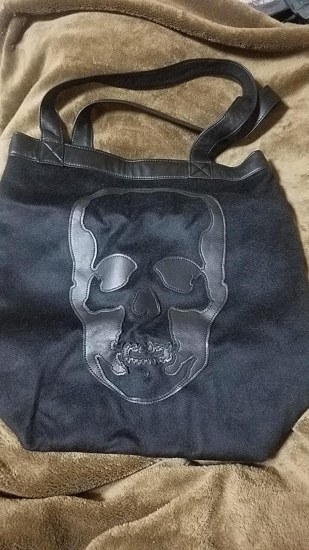 ルシアンペラフィネ　革&カシミアバッグ