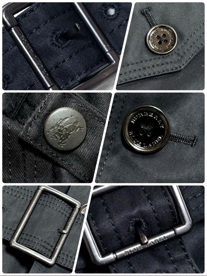 美品✨BURBERRY LONDON BLUE LABEL 濃紺 トレンチコート