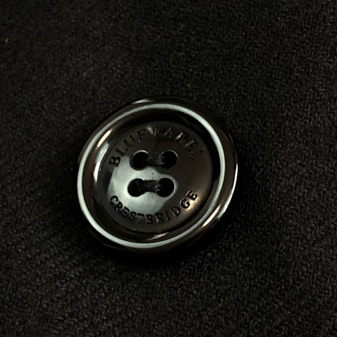 極美品 希少 ブルーレーベルクレストブリッジ トレンチコート チェック フリンジ