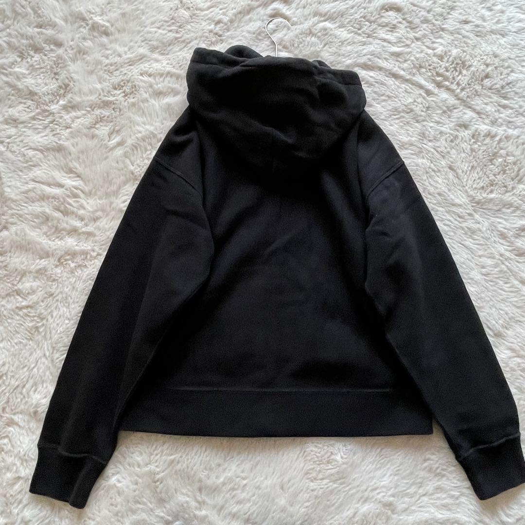 ポロラルフローレン　M ゴールドビッグポニー　ロゴライン フルジップパーカー　黒