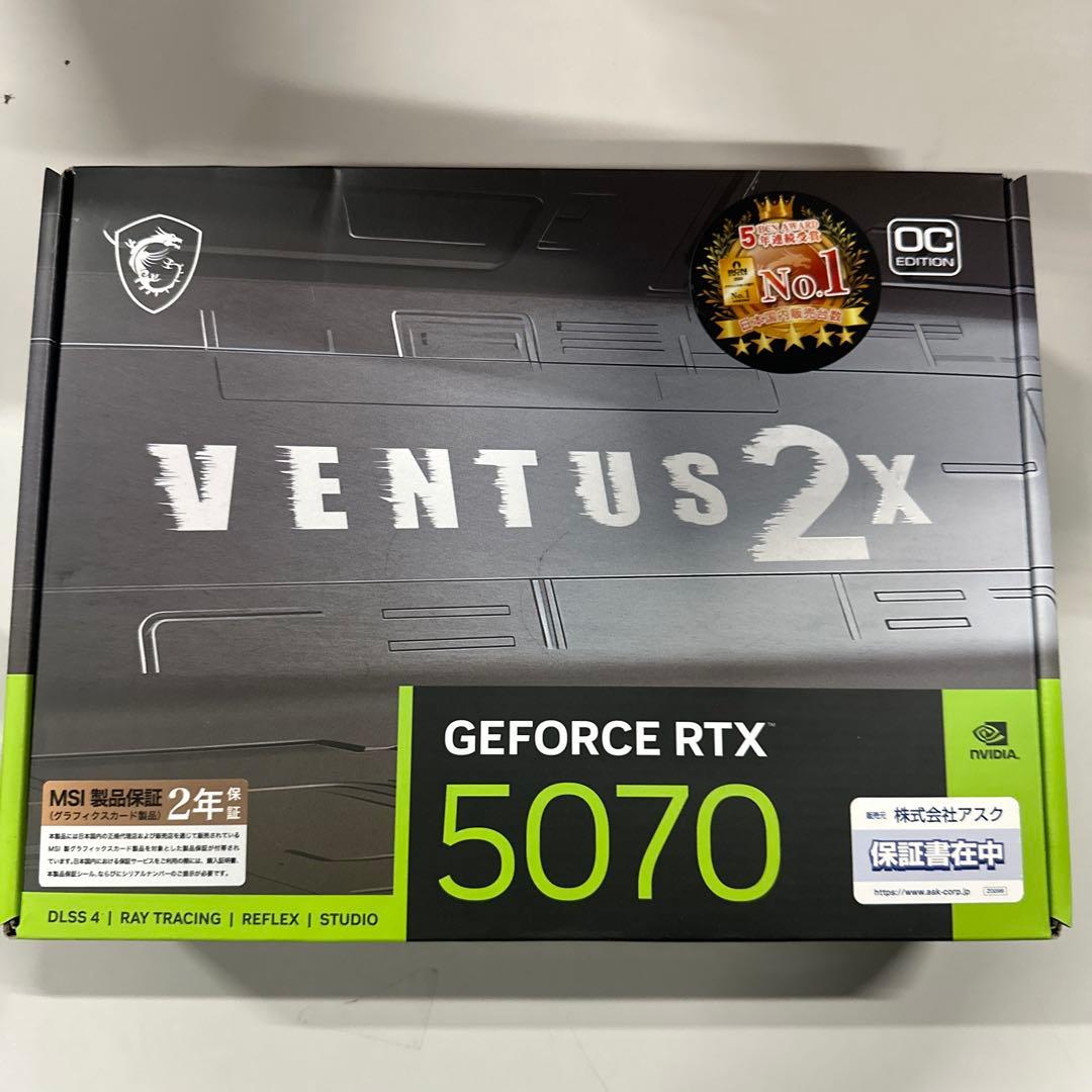 新品　GeForce RTX 5070 12G VENTUS 2X OC