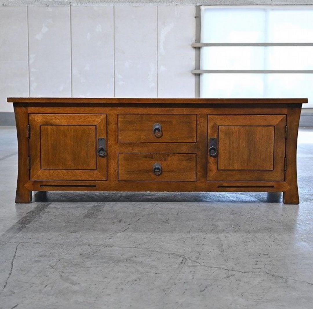 オリエンタルスタイル 10万 ローボード チェストサイド カントリー テレビ台