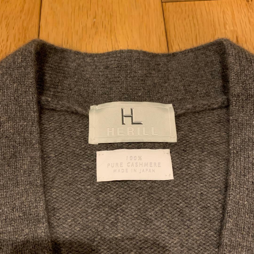 a*s様 HERILL GOLDENCASH CARDIGAN TOPGRAY