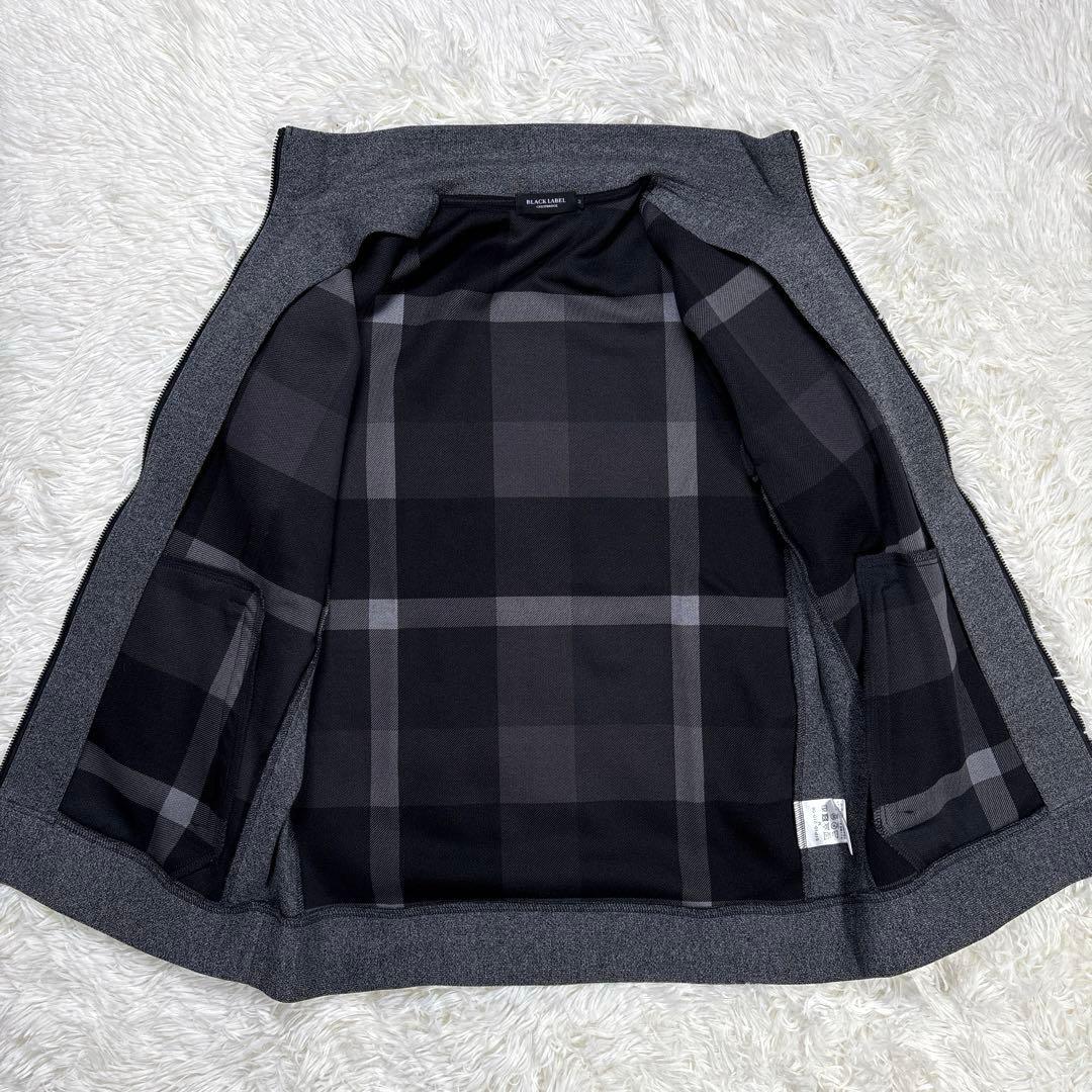 ✨未使用✨ブラックレーベルクレストブリッジ　ブルゾン　フルジップ　裏地チェック柄