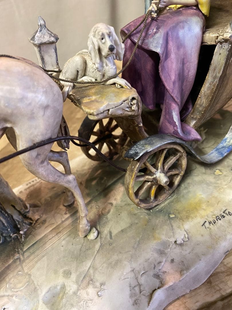 Lo Scricciolo イタリア製　T.Moretto 磁器人形　オブジェ