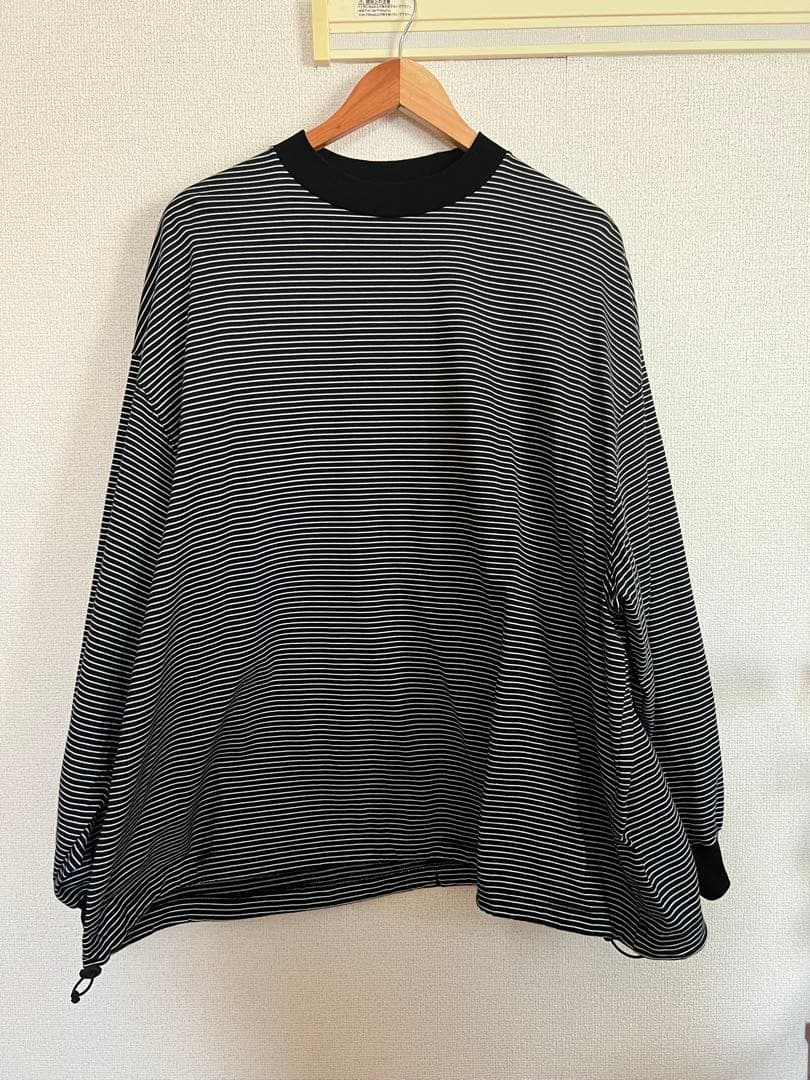 トップス is-ness BALLOON STRIPES LONG SLEEVE