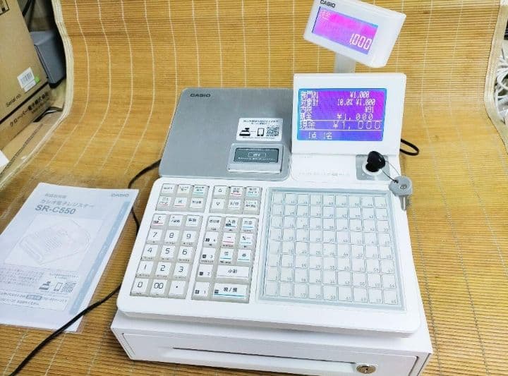 カシオレジスター　SR-CS550　スマホ連携Bluetooth　599959