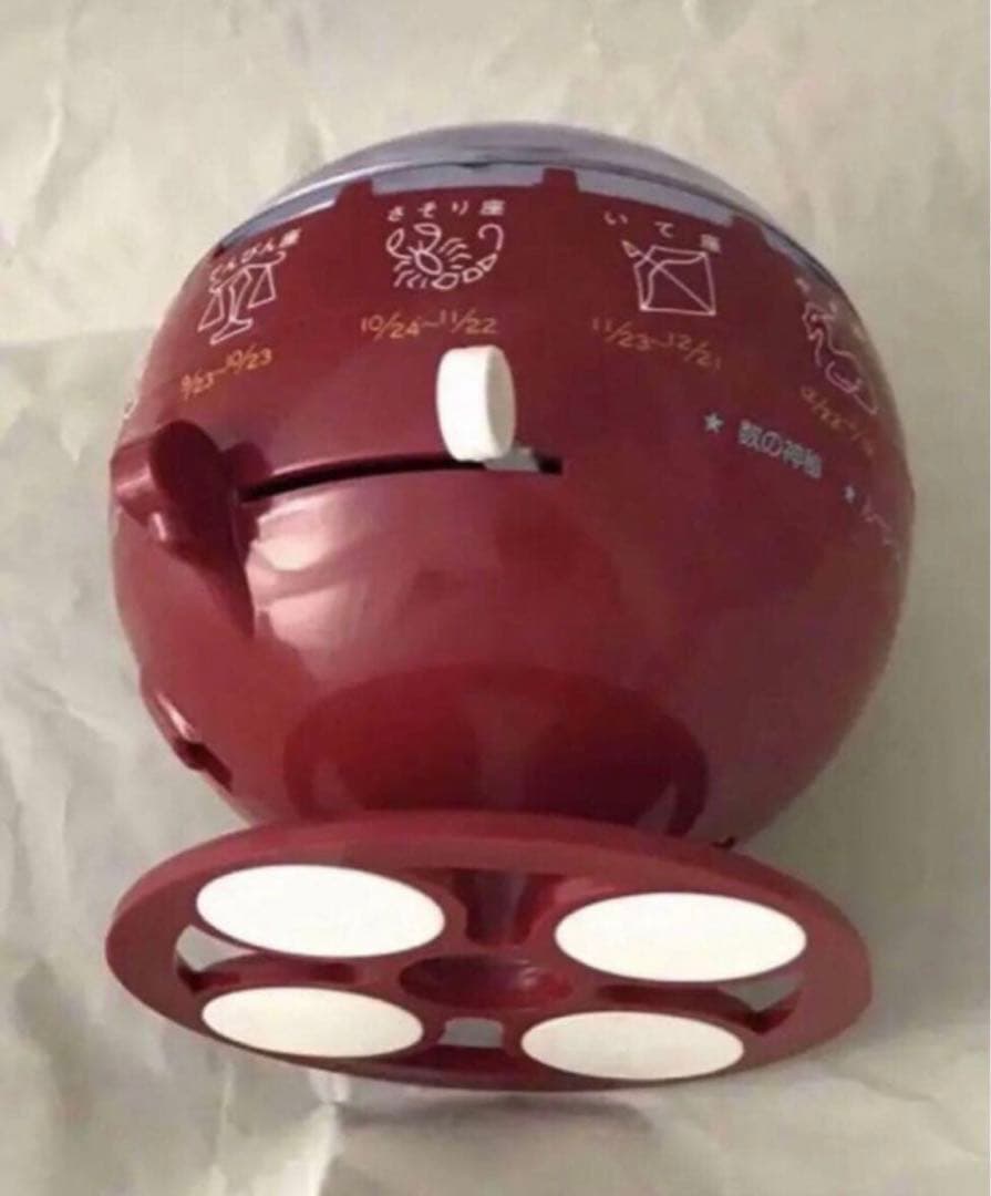 ミニチュアではなく本物です 100円 おみくじ器 赤色 ルーレット式