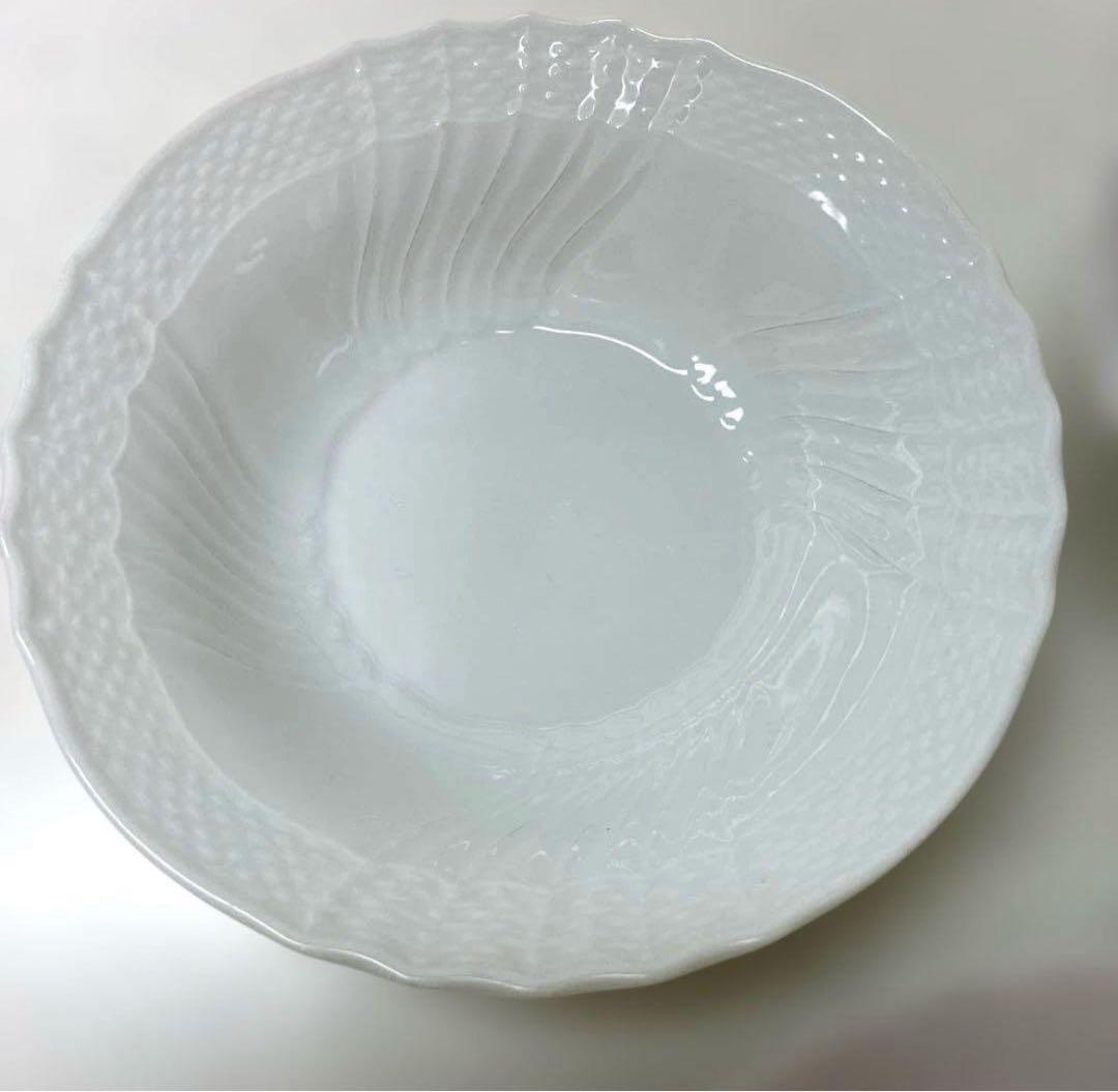 【美品】リチャードジノリ　ベッキオホワイト　フルーツソーサー　15cm×5枚