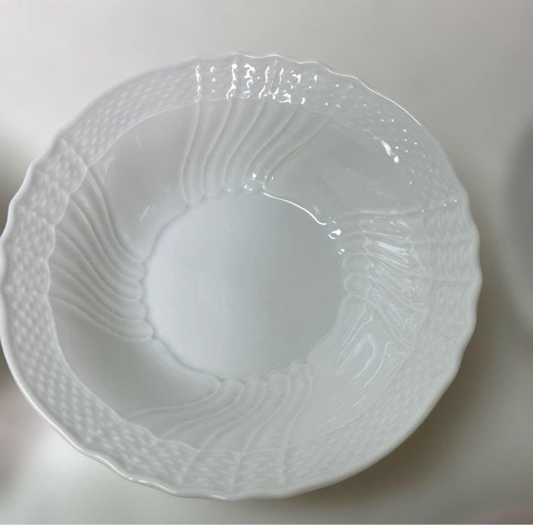 【美品】リチャードジノリ　ベッキオホワイト　フルーツソーサー　15cm×5枚