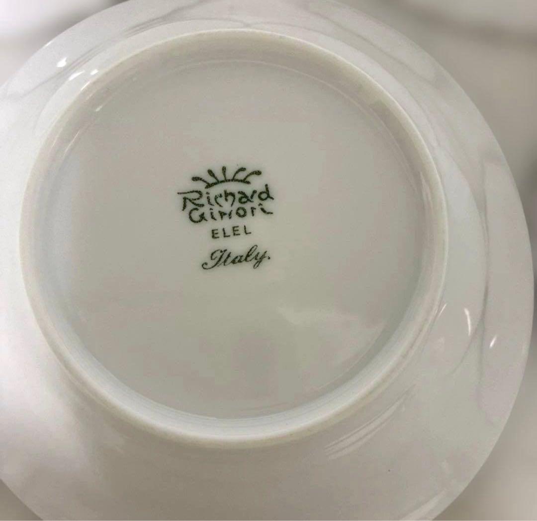 【美品】リチャードジノリ　ベッキオホワイト　フルーツソーサー　15cm×5枚