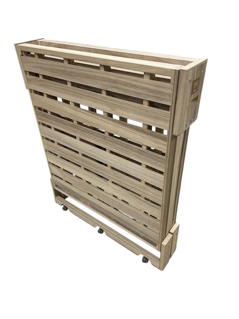 美品　桐の畳めるベッド 桐らくね 桐優 kiyuu 折り畳み式