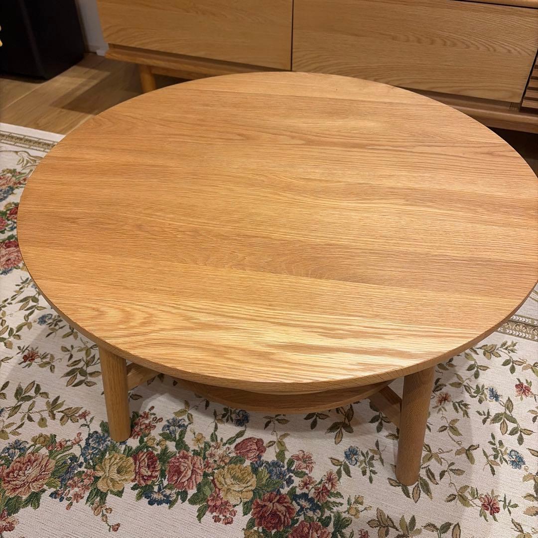 【もんちゃん♡】unico SOLK(ソルク)　ローテーブル Φ760