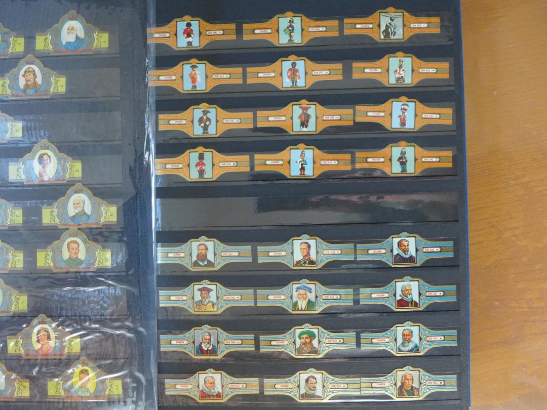 【未使用】’50～’60年代頃　ビンティージ　シガーバンド 282枚　ファイル入