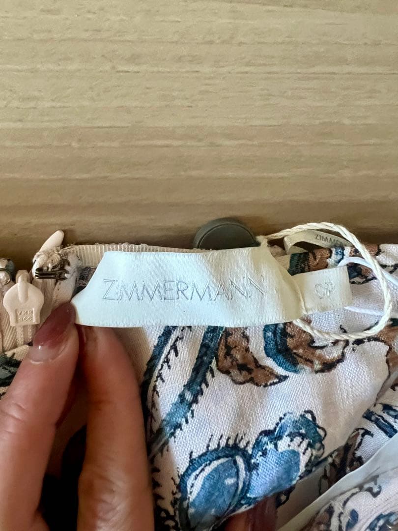 【新品未使用】ZIMMERMANNフラワープリント ストラップレス マキシドレス