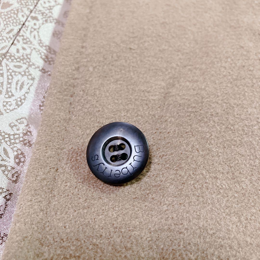 【美品】Burberrys カシミヤ100%　ロングコート 裏地ロゴ柄　キャメル