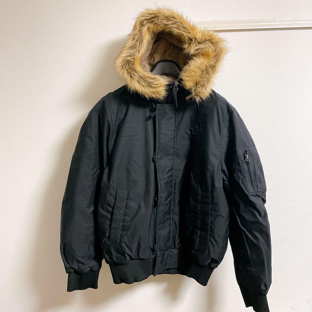 adidas N-2B フライトジャケット ボンバージャケット　黒　L 中綿入り