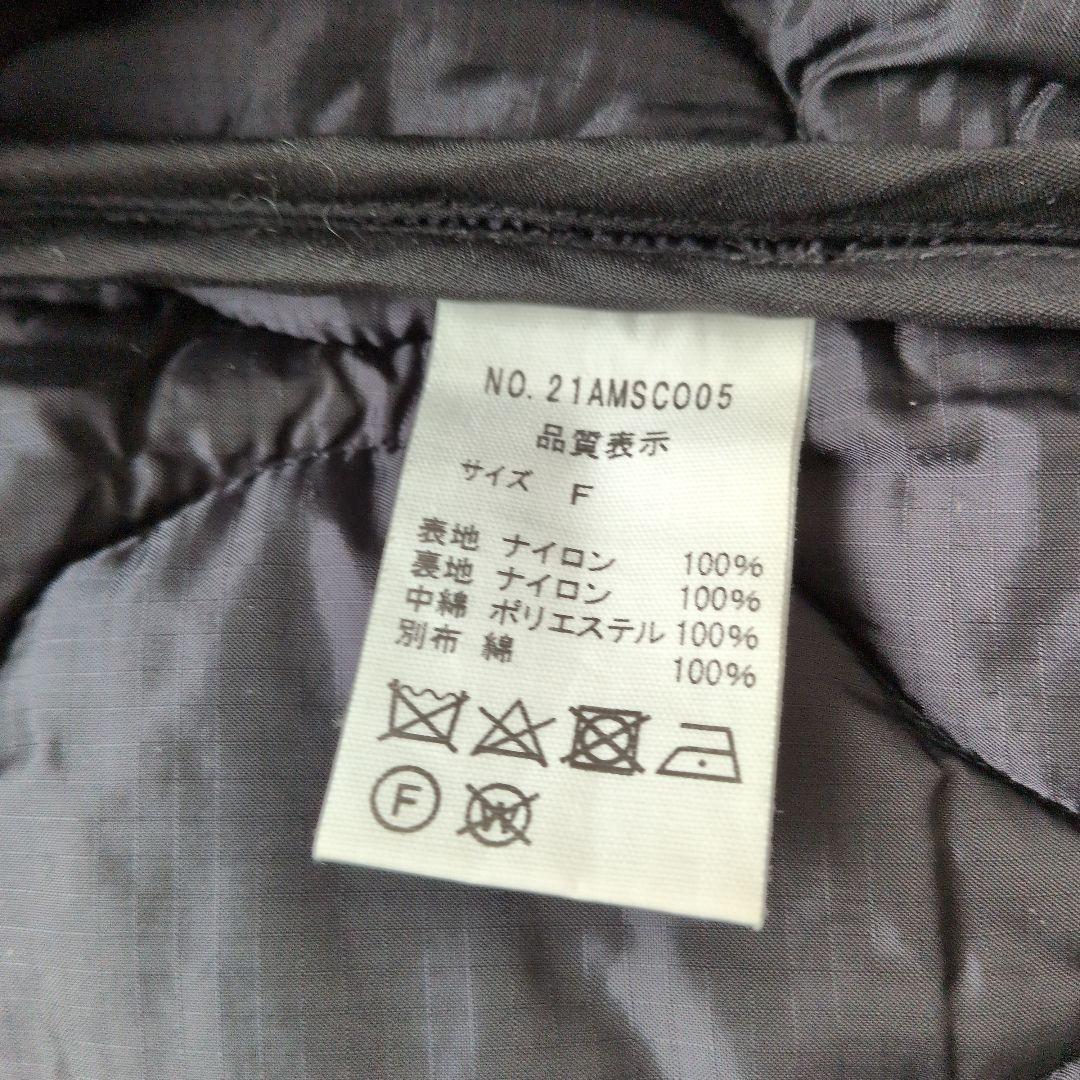 THE SHINZONE ノーカラーキルティングコート