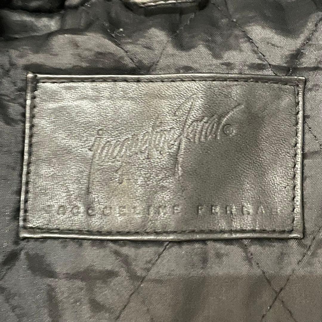 Luik購入 古着 オールレザー マウンテンパーカー コート ブラック