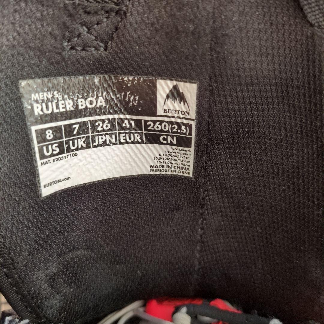 スノーボード BURTON RULER BOA 26.0cm