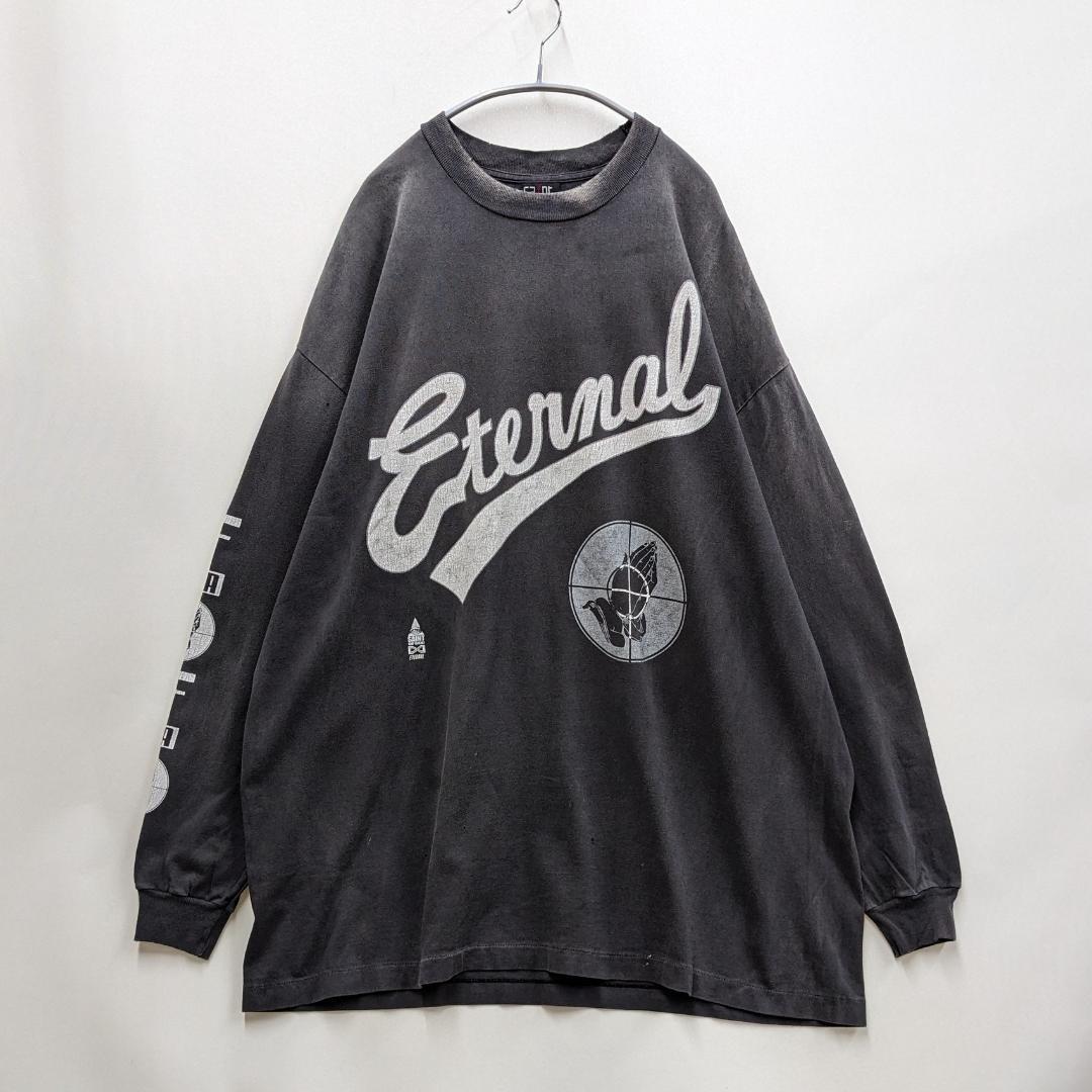 セントマイケル×FOG/ロゴプリントロンT/フェード・グランジ/ビッグシルエット