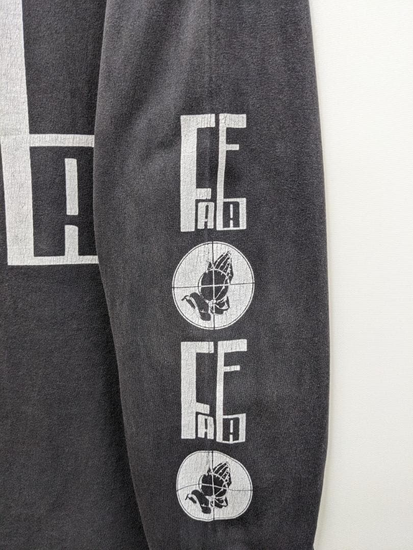 セントマイケル×FOG/ロゴプリントロンT/フェード・グランジ/ビッグシルエット