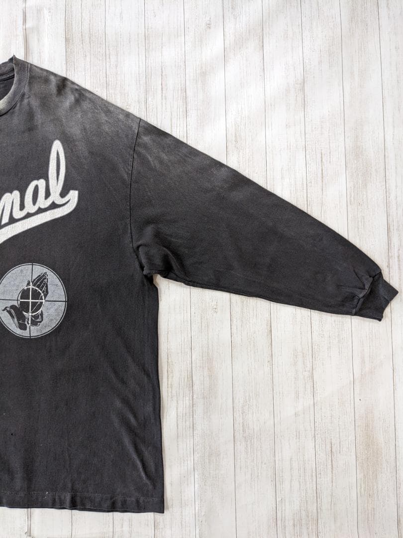 セントマイケル×FOG/ロゴプリントロンT/フェード・グランジ/ビッグシルエット