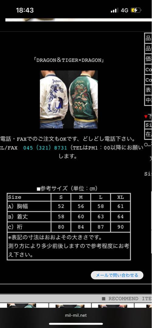 テーラー東洋 スカジャン リバーシブル 両A面