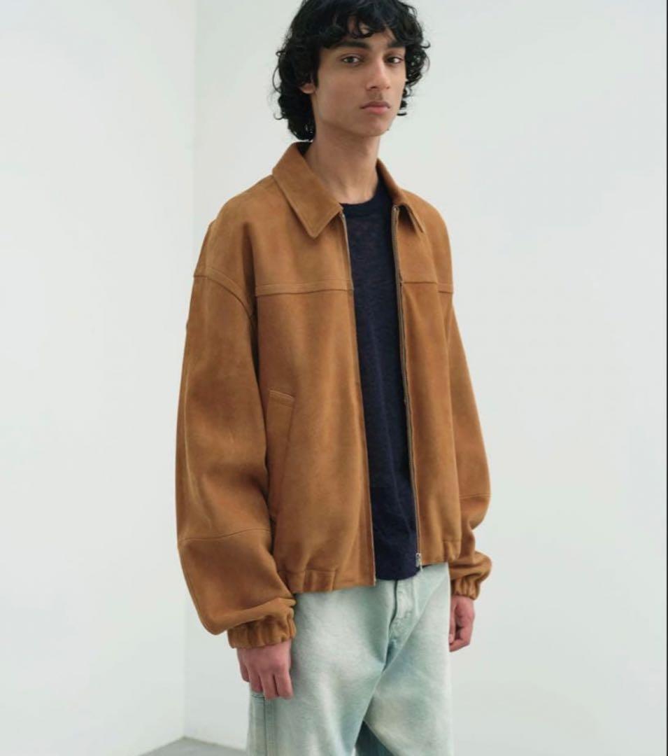 AURALEE LAMB SUEDE ZIP BLOUSON サイズ3