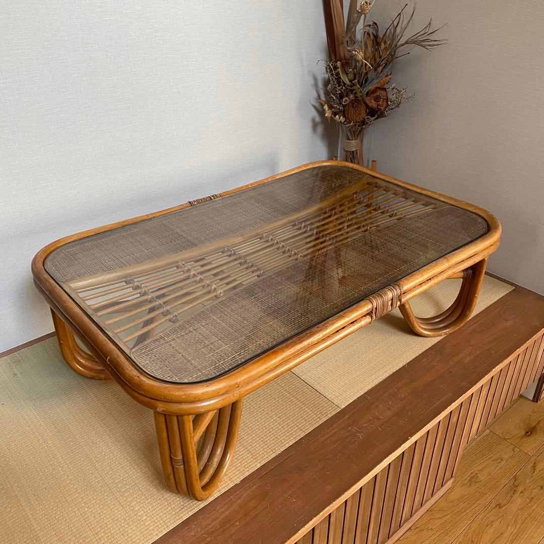 ラタン センターテーブル 籐家具【送料込】