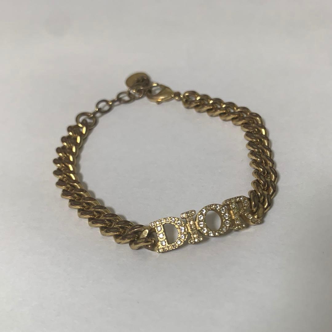 Christian Dior ストーンロゴ　ブレスレット