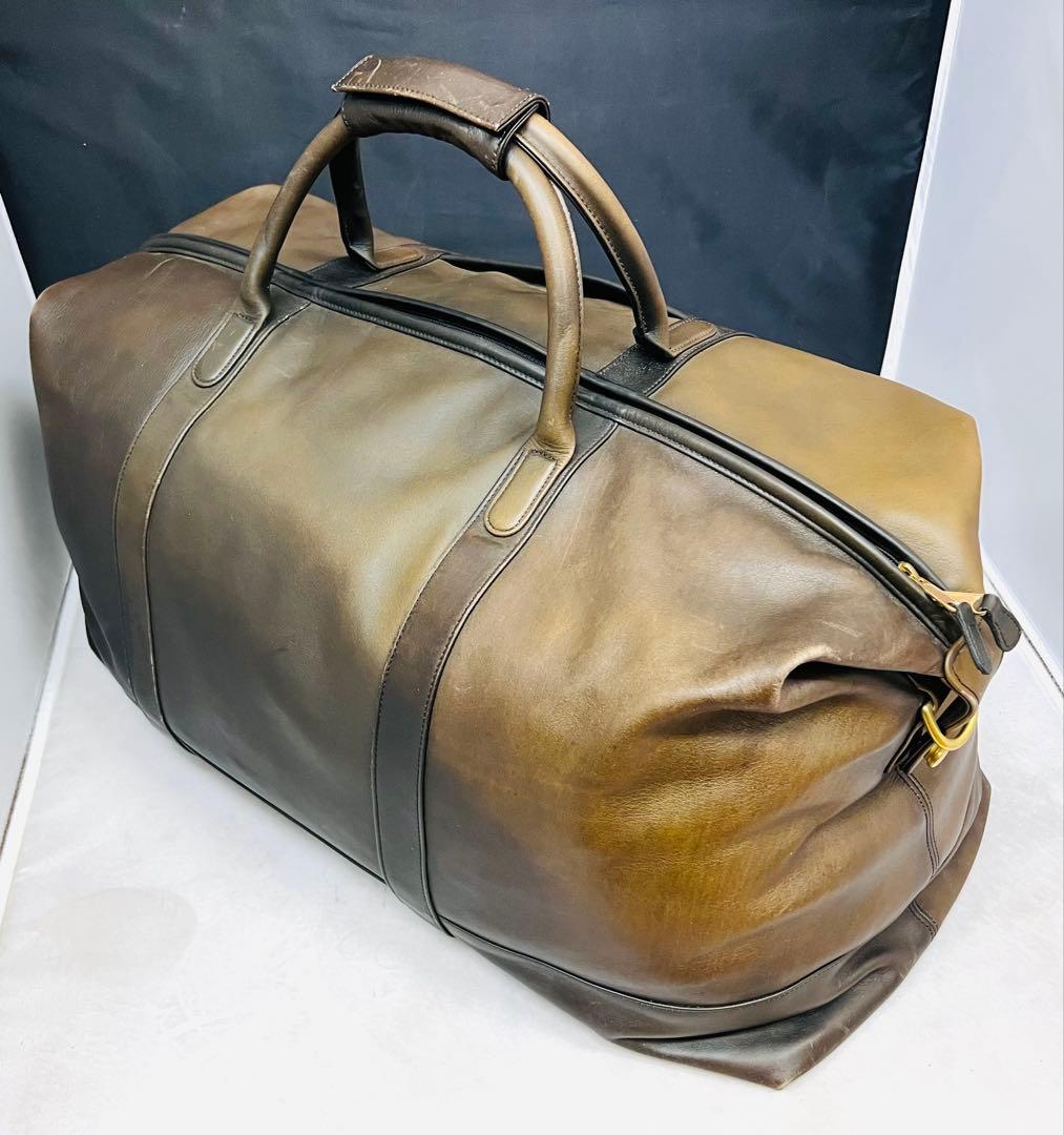 OLD COACH コーチ グラブタンレザー ボストンバッグ ドイツフック