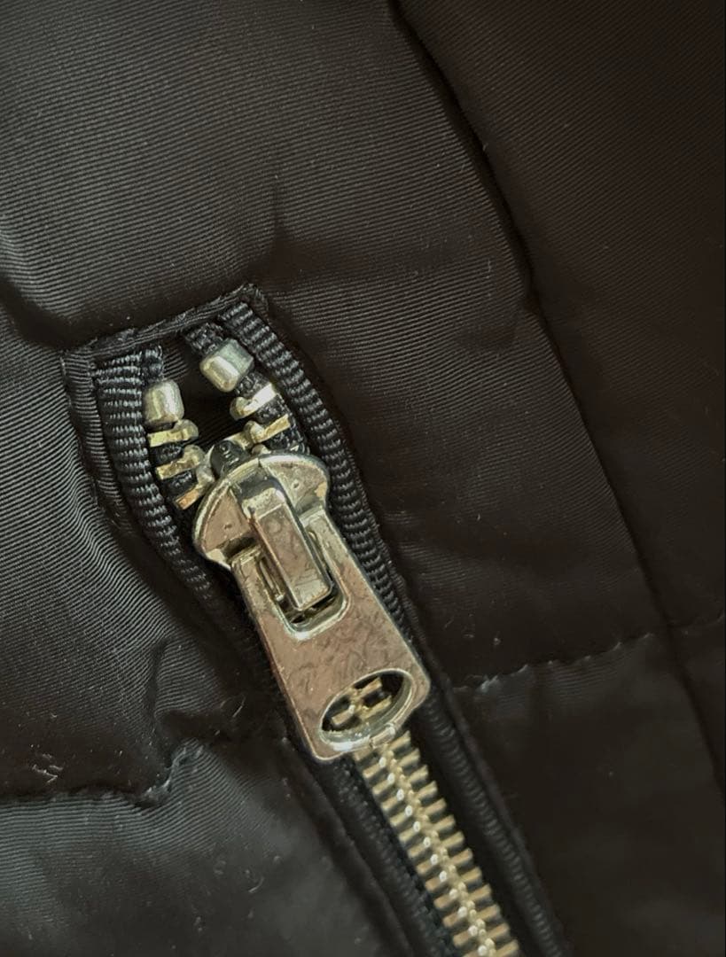 『ZARA』Aライン 3way ファー付き ブラック ダウンジャケット　ベルト付