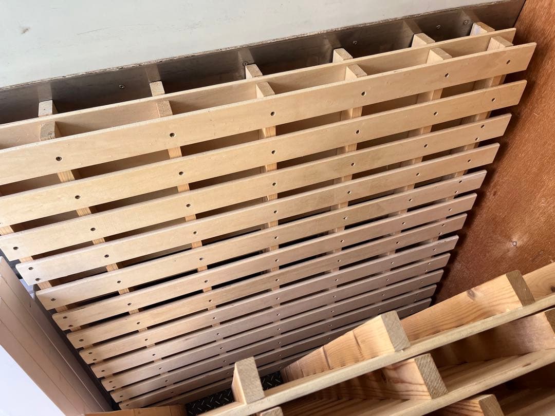 【ルカ】3段ベッド　木製　ホワイト　三段ベッド【引取り限定】【近場配送可】