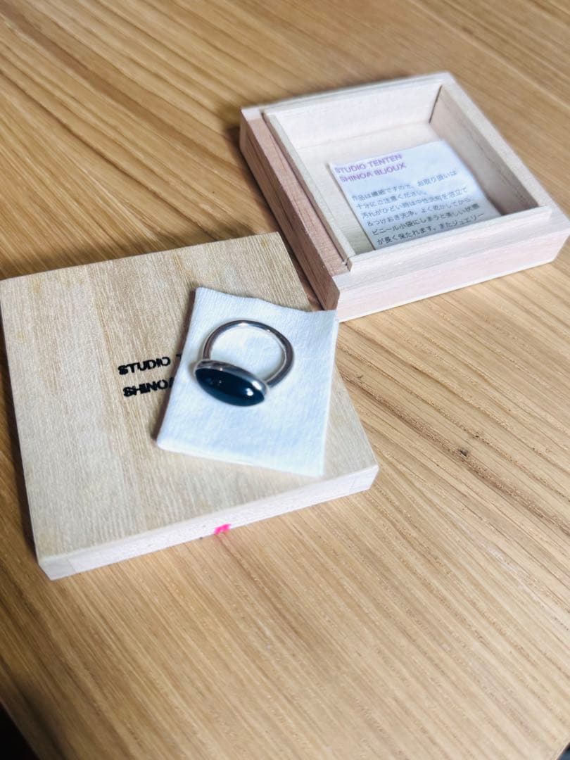STUDIO TENTEN SHINOA BIJOUX リング　オニキス
