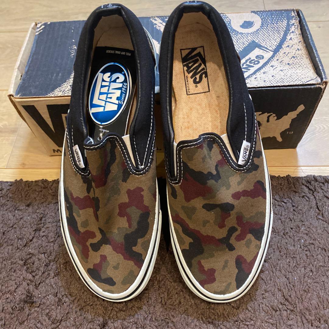 VANS　アメリカ製　90's　SLIP ON　迷彩