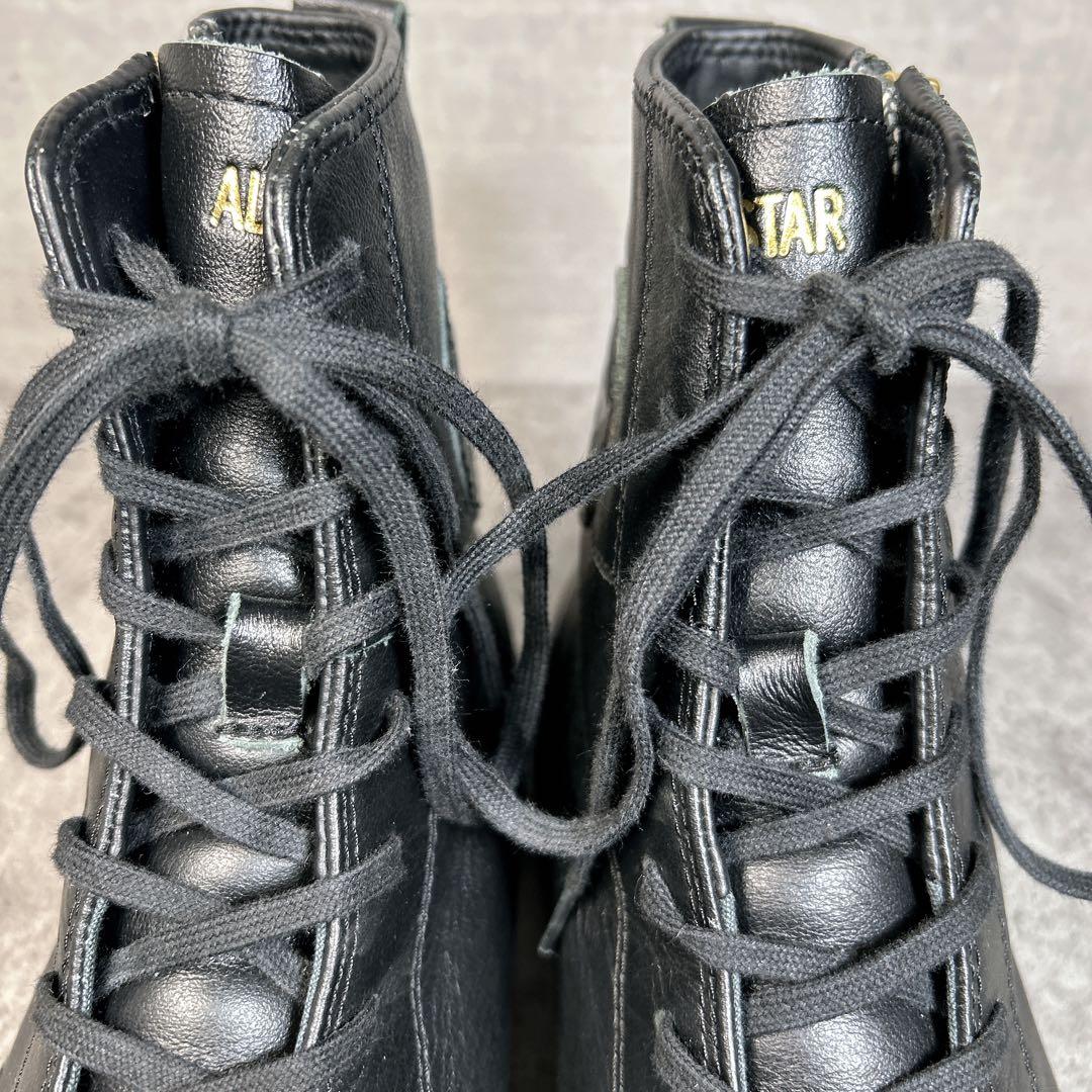 未使用級【Converse】オールスター/ハイカット/オールレザー/クップ/希少