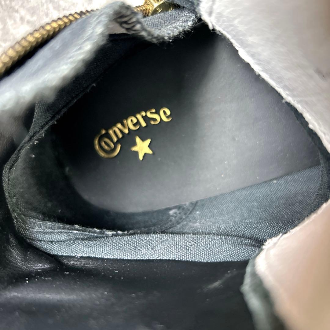 未使用級【Converse】オールスター/ハイカット/オールレザー/クップ/希少