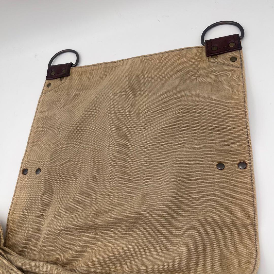 【希少】DIESEL メッセンジャーバッグ ベージュ archive y2k