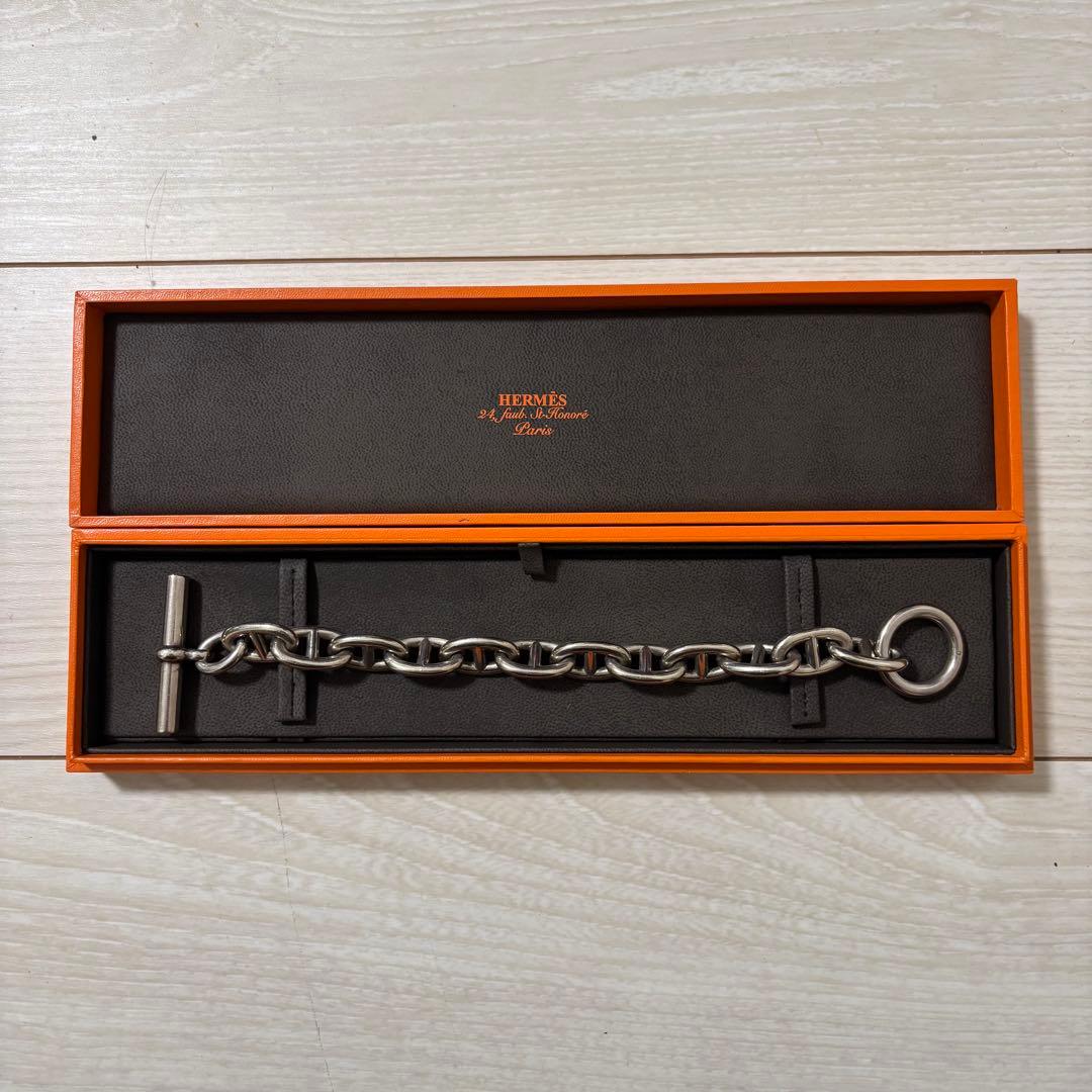 専用 HERMES エルメス シェーヌダンクル TGM ブレスレット 12コマ