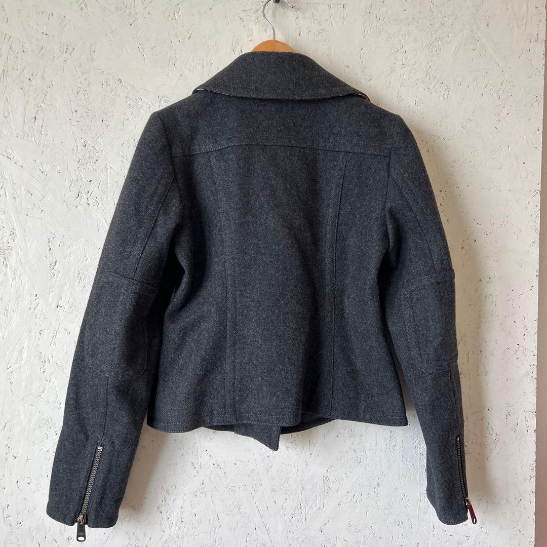 【美品】wこ19 BURBERRYバーバリー　ライダースジャケットsize38