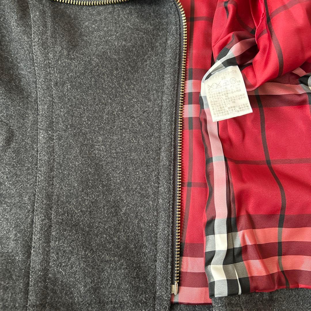 【美品】wこ19 BURBERRYバーバリー　ライダースジャケットsize38