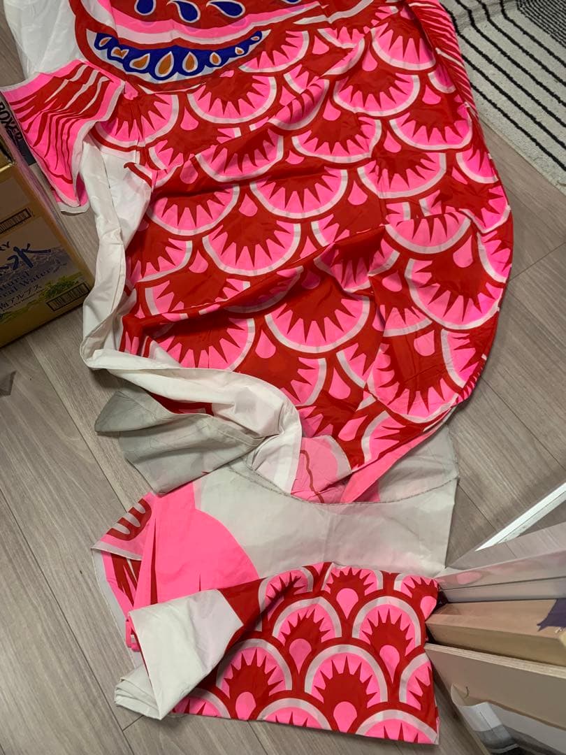 鯉のぼり　5m 日本岐山鯉　黒と赤セット　こいのぼり