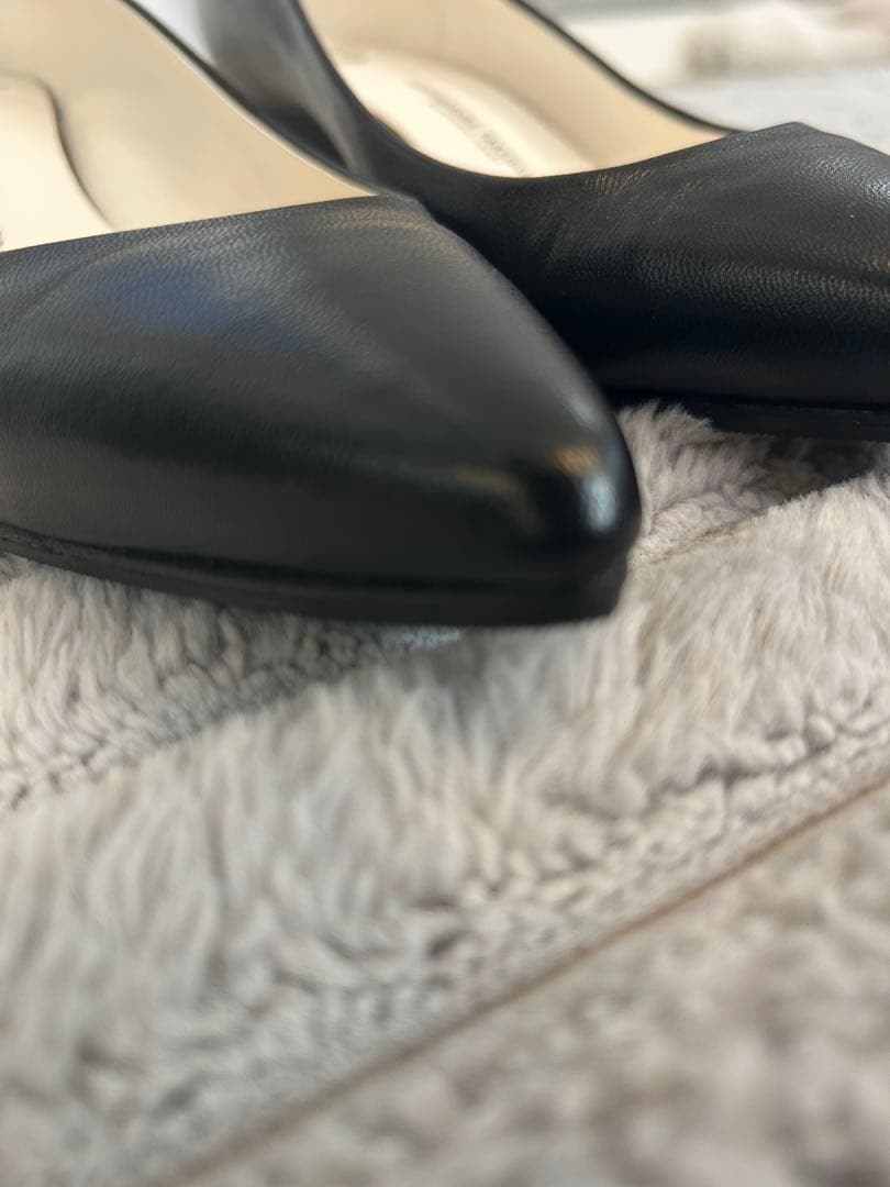 美品 beautiful shoes パンプス　黒23.5cm ポインテッドトゥ