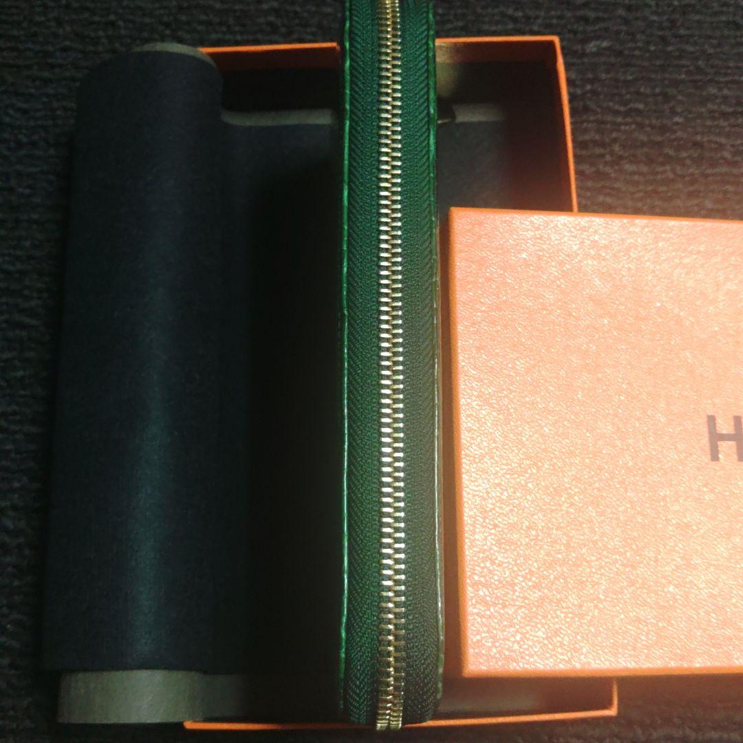 ナイルクロコダイル 財布 グリーン　定価107800円