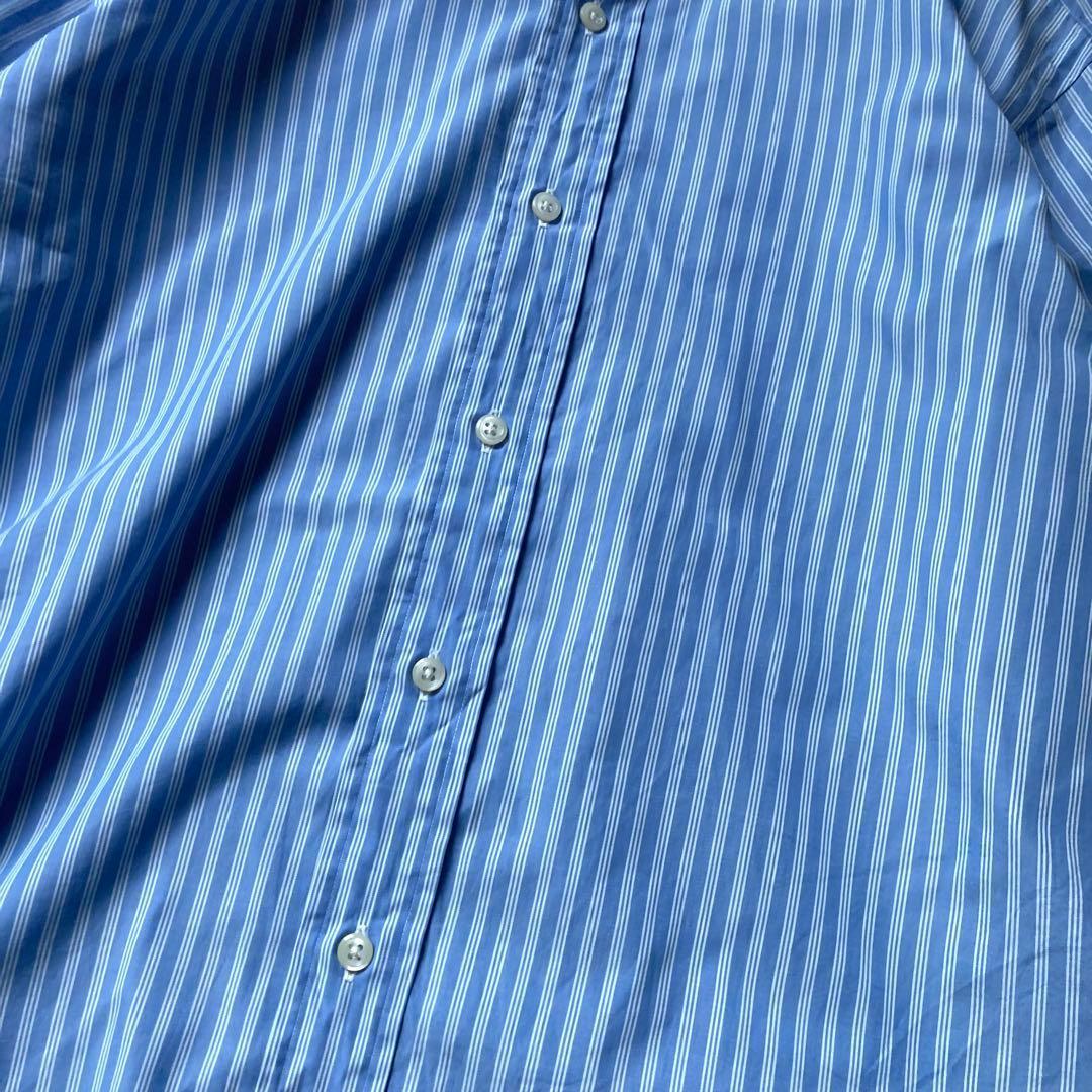 【専用】90s香港製 RalphLauren クレリックシャツ ブルーストライプ